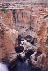 Burck's luck potholes, Blyderiver Canyon